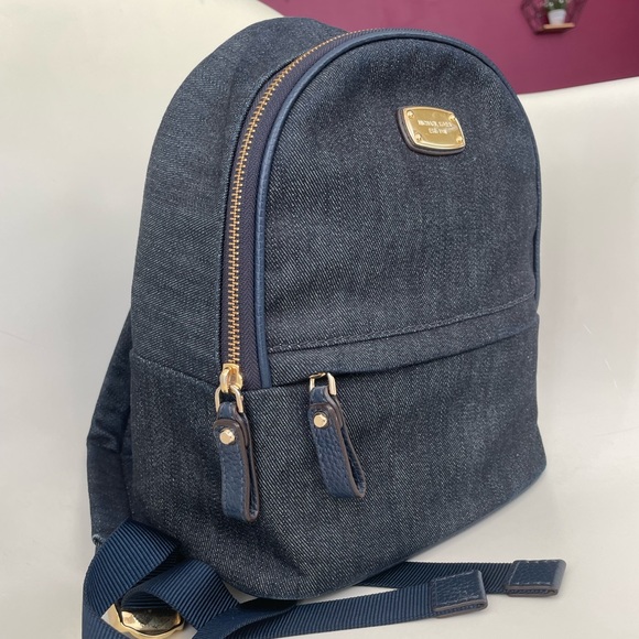 Michale Kors Denim Backpack - Picture 4 of 12